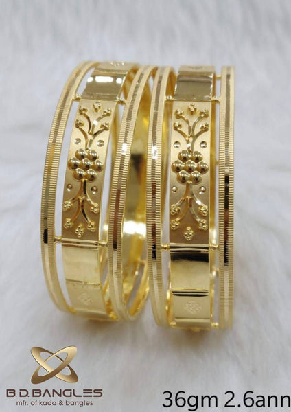 Handmade sales gold bangles