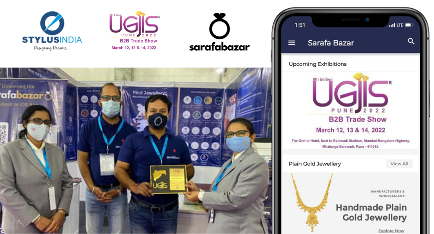 UGJIS Partners with Sarafa Bazar India as Online Partner for their 8th edition B2B Jewellery Show in Pune
