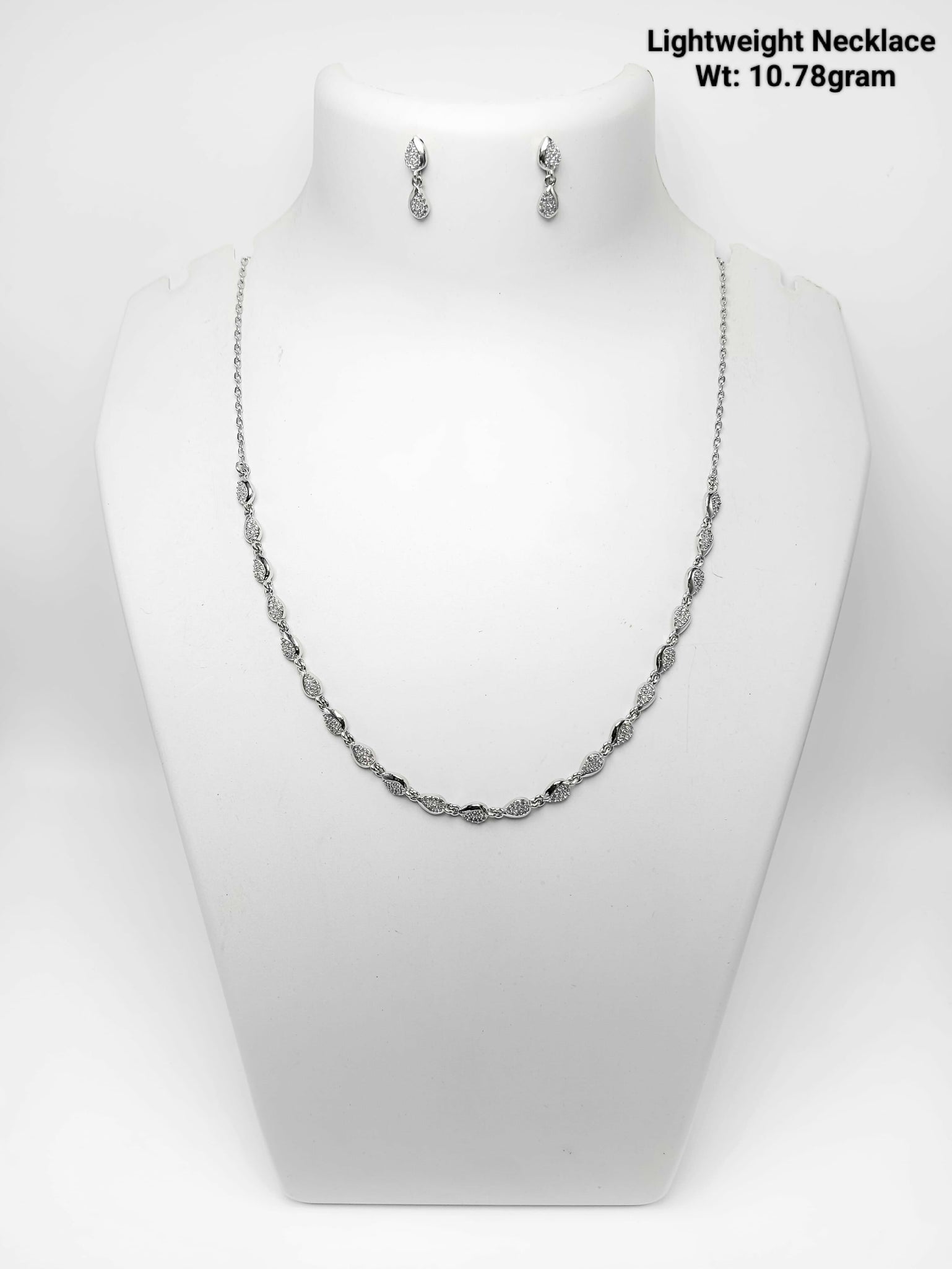 925 Silver Lightweight Necklace Sarafa Bazar India