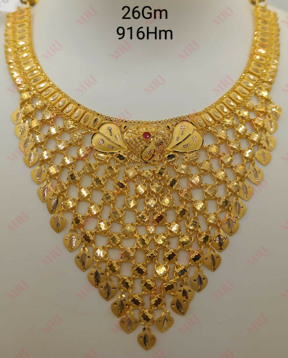 22kt Gold Necklace Sarafa Bazar India