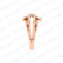 Premium 14KT Gold Knot Style Diamond Ring Sarafa Bazar India