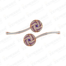 Dizzling Diamond Open Cuff Bracelets in 14K Rose Gold Sarafa Bazar India