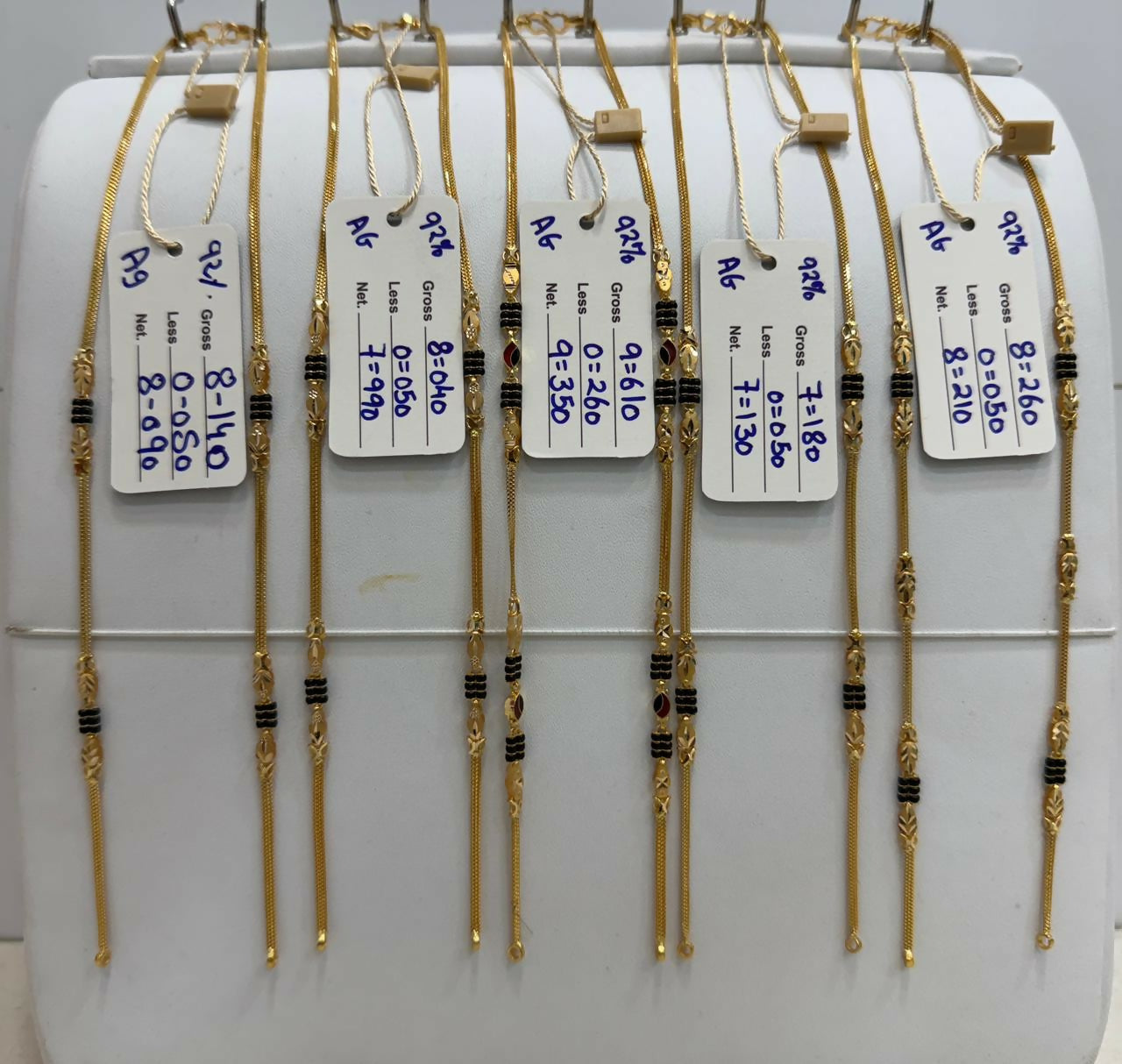 Gold Mangalsutra Chains Sarafa Bazar India