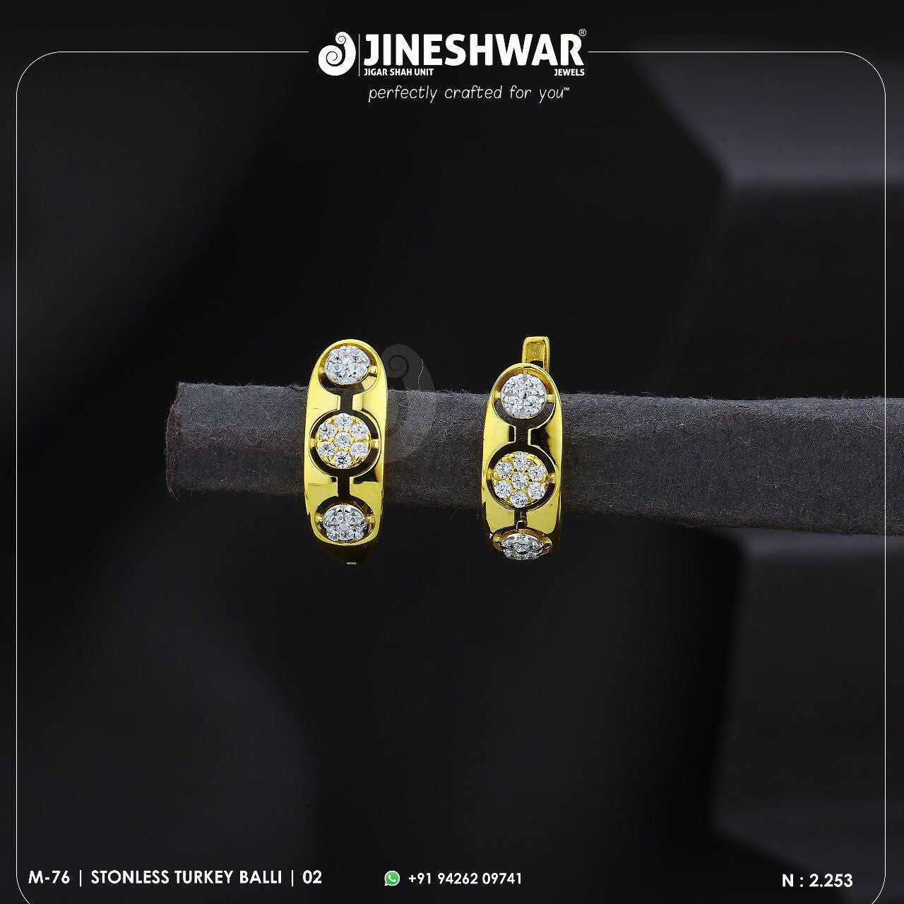 18kt Stonless Turkey Bali Sarafa Bazar India