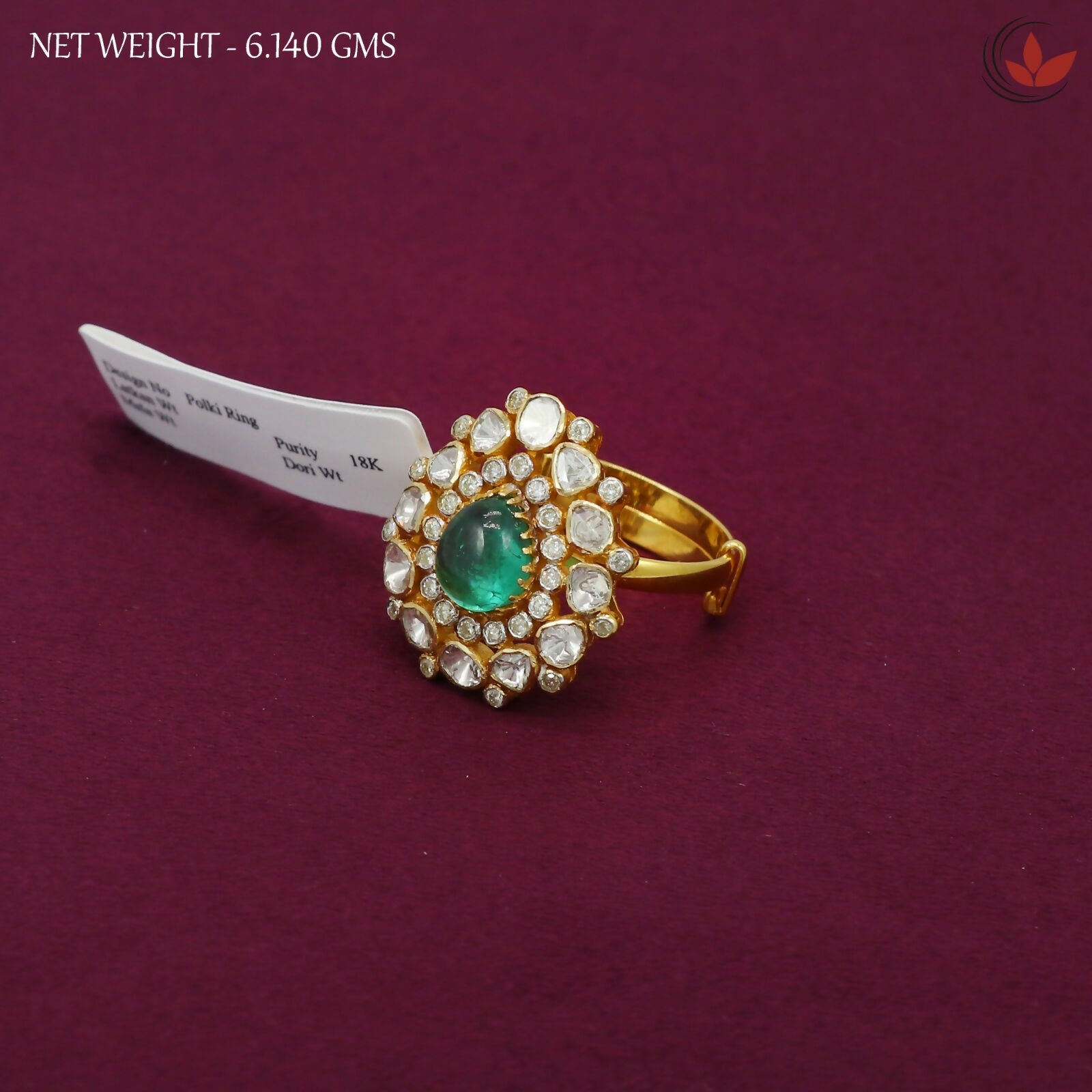 Diamond Polki Ladies Ring Sarafa Bazar India