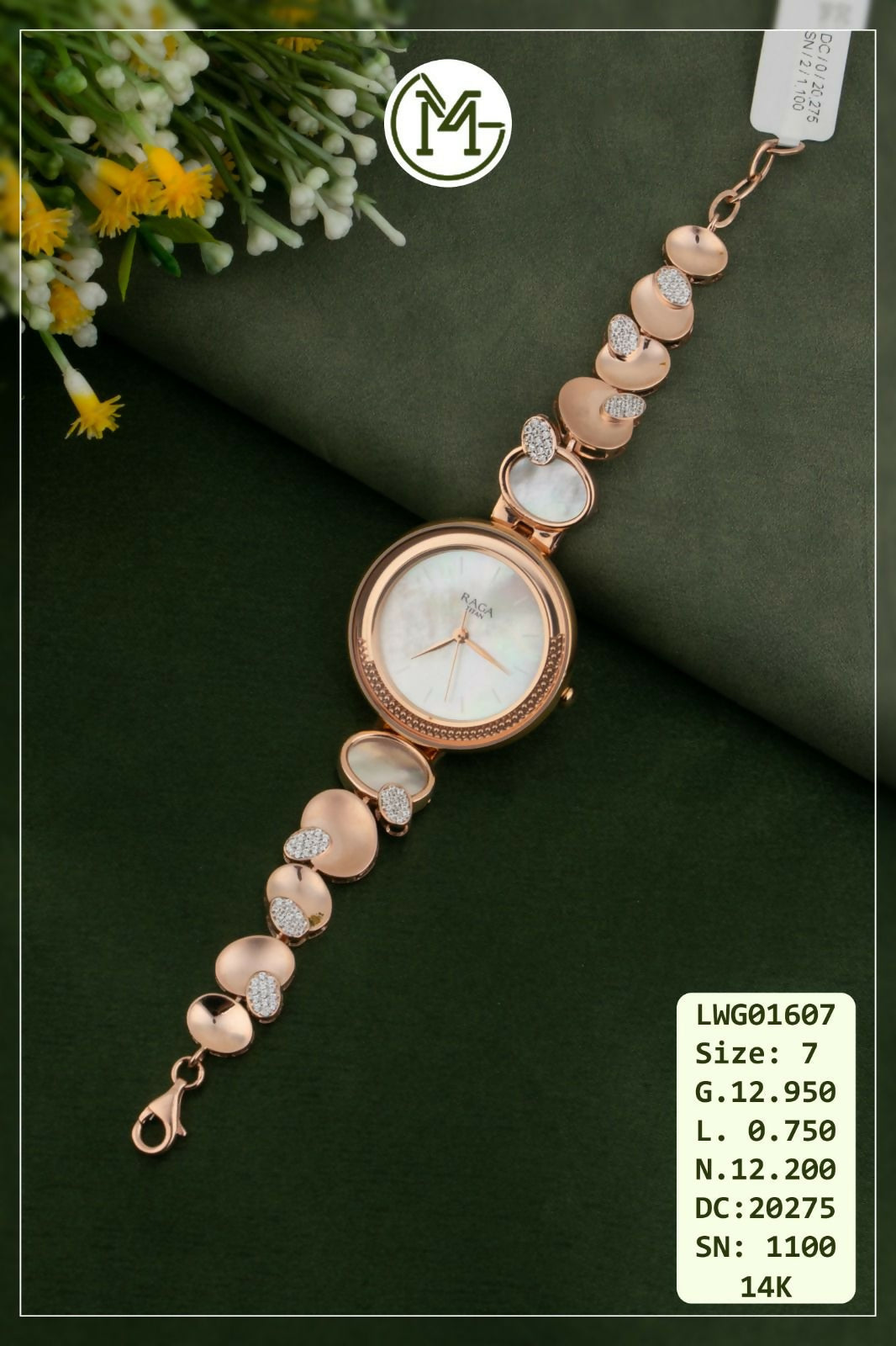 14kt Rose Gold Ladies Watches