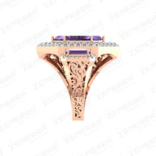 14K Rose Gold Diamond Rings for Her Sarafa Bazar India
