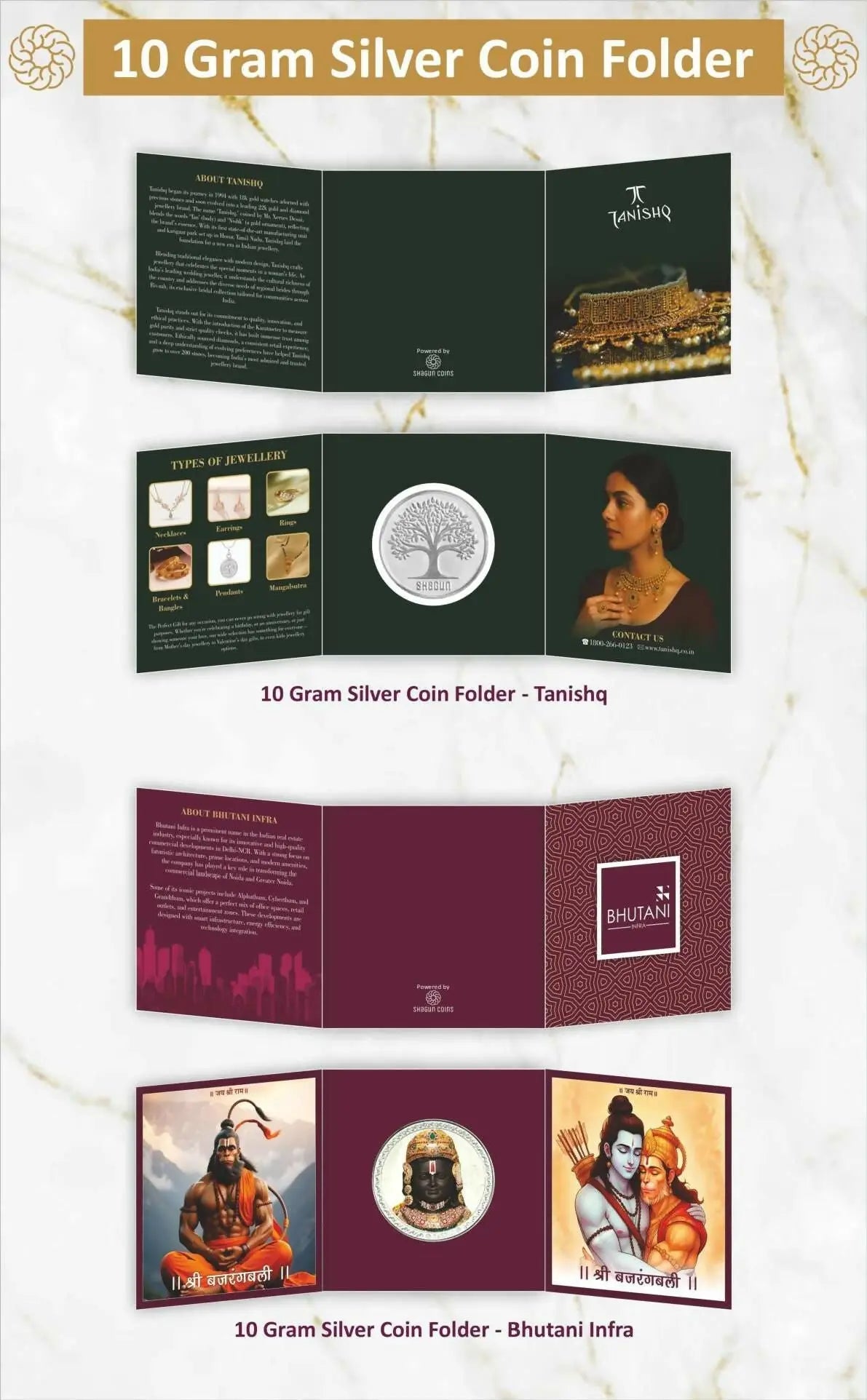 10gm Silver Coin Folder Sarafa Bazar India