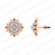14K Diamond Studs Earring– Classic Gold Elegance Sarafa Bazar India