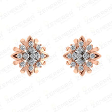 14K Diamond Studs Earring– Classic Gold Elegance Sarafa Bazar India