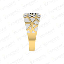 14K Gold Deer head motif Signet Ring For Men Sarafa Bazar India