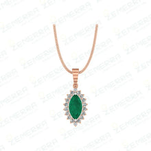 14K Gold Diamond Luxury Pendant Sets Sarafa Bazar India