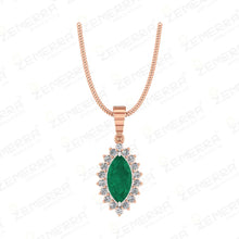 14K Gold Diamond Luxury Pendant Sets Sarafa Bazar India