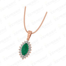 14K Gold Diamond Luxury Pendant Sets Sarafa Bazar India