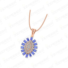 14K Gold Diamond Pendant Sets - New Look Sarafa Bazar India