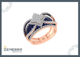 14K Gold Diamond Rings – Elegant & Timeless Sarafa Bazar India