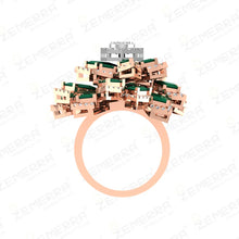 14K Gold Diamond Stone Rings – Elegant Shine Sarafa Bazar India