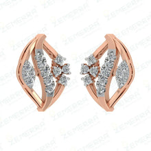 14K Gold Diamond Stud Earrinig– Small, Stunning Sarafa Bazar India