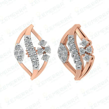 14K Gold Diamond Stud Earrinig– Small, Stunning Sarafa Bazar India