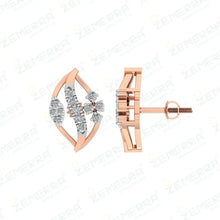 14K Gold Diamond Stud Earrinig– Small, Stunning Sarafa Bazar India