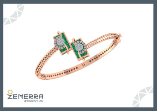 14K Gold Diamond Unique Bracelets Sarafa Bazar India