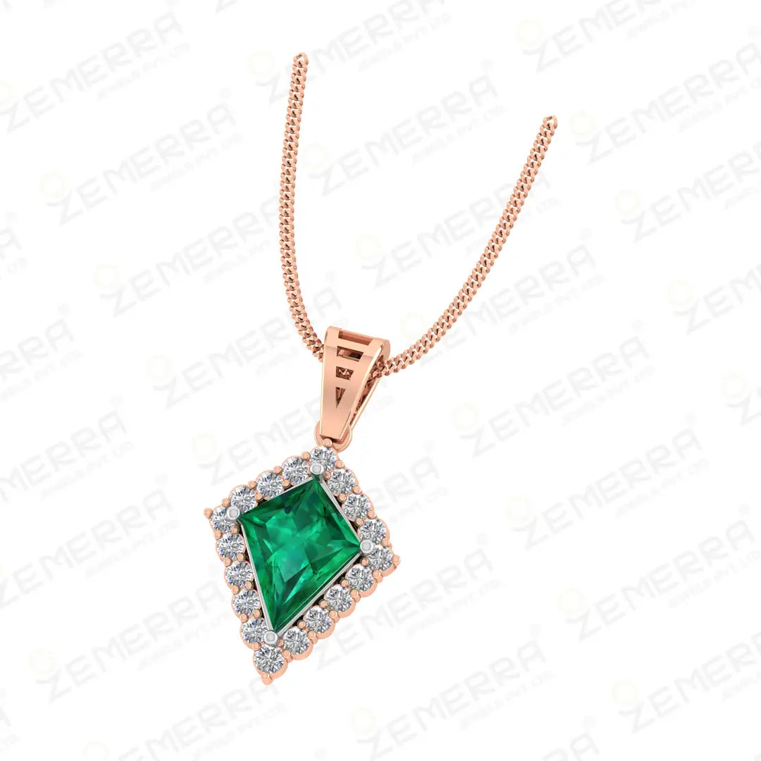 14K Gold Pendant Sets with Diamonds Sarafa Bazar India