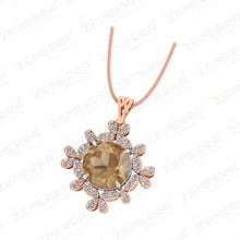 14K Gold Pendant Sets with Diamonds Sarafa Bazar India