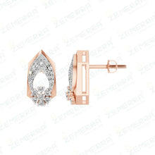 14K Real Gold & Natural Diamond Pendant Set Sarafa Bazar India