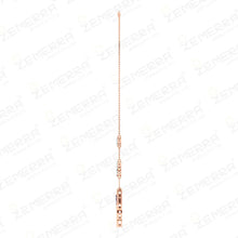 14K Rose Gold Diamond Blue Stone Victorian-style Pendant Sarafa Bazar India