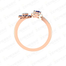 14K Rose Gold Diamond Engagement Ring For Her Sarafa Bazar India