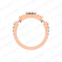 14K Rose Gold Diamond Men's Ring New Design Sarafa Bazar India