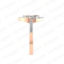 14K Rose Gold Rings with Real Diamonds Sarafa Bazar India