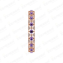 14K Rose Gold & Nuture Diamond Emerald Bangles Sarafa Bazar India