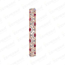 14KT Rose Gold Diamond Bangles For Women Sarafa Bazar India