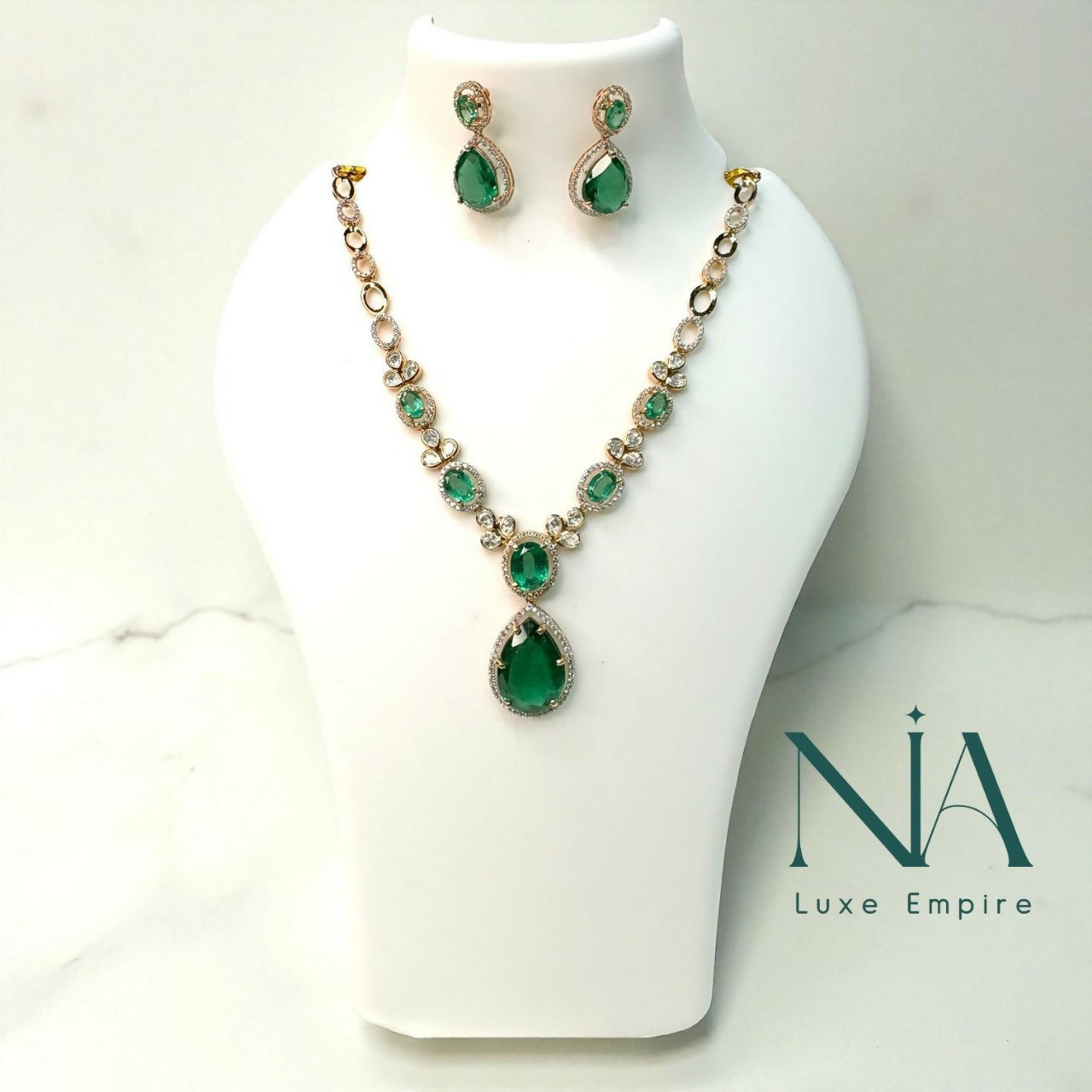 Rose Gold Necklace Sarafa Bazar India