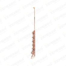 14k Real Gold & Nutural Blue Round Stone Diamond Necklace Set Sarafa Bazar India