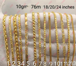 18kt Gents Chains Sarafa Bazar India