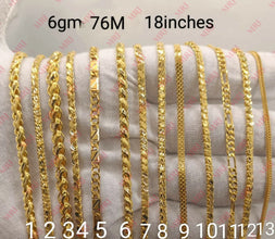 18kt Gents Chains Sarafa Bazar India