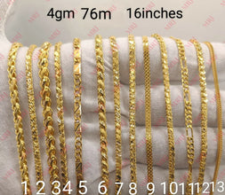 18kt Gents Chains Sarafa Bazar India