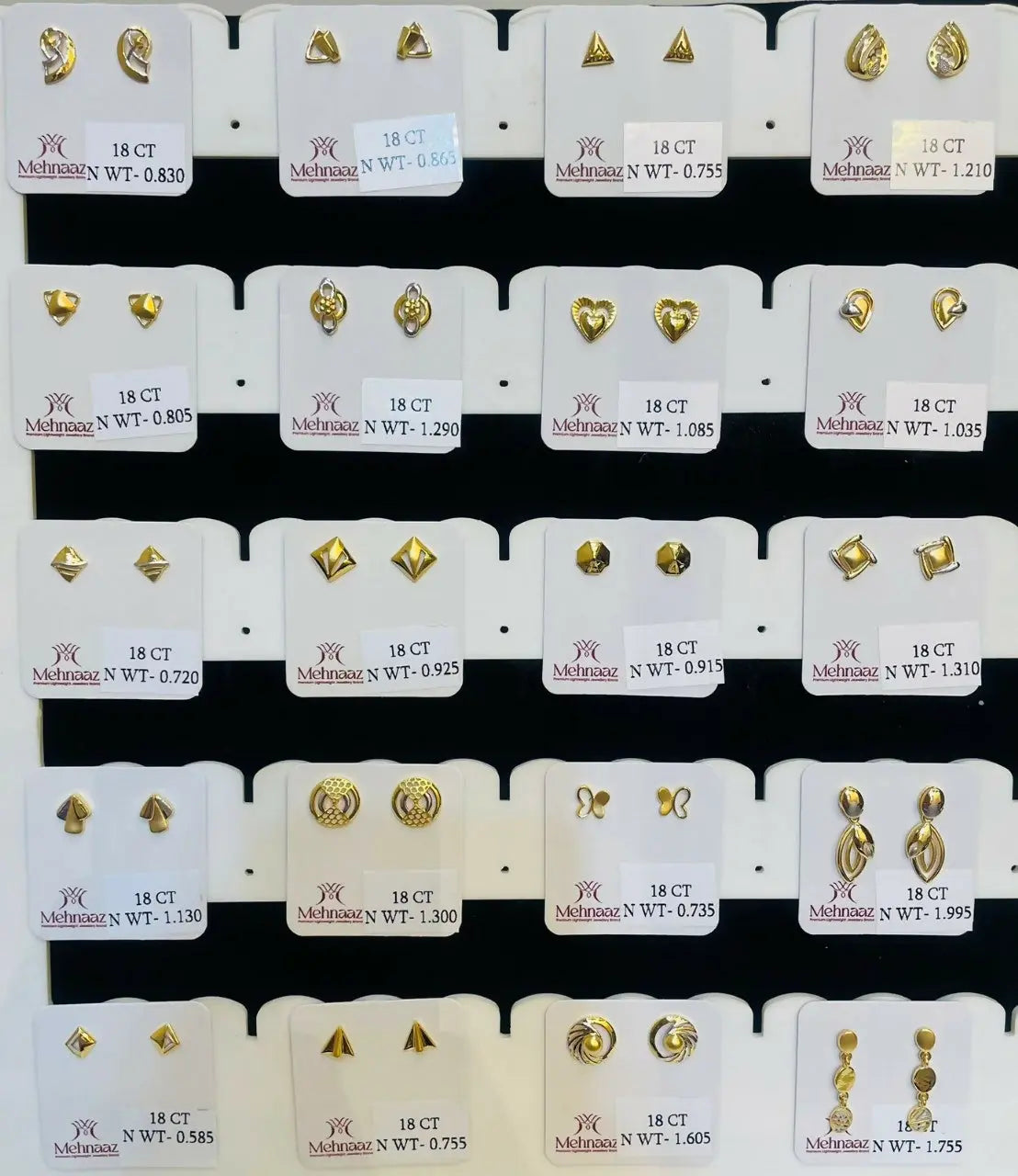 18kt Gold Casting Tops Sarafa Bazar India