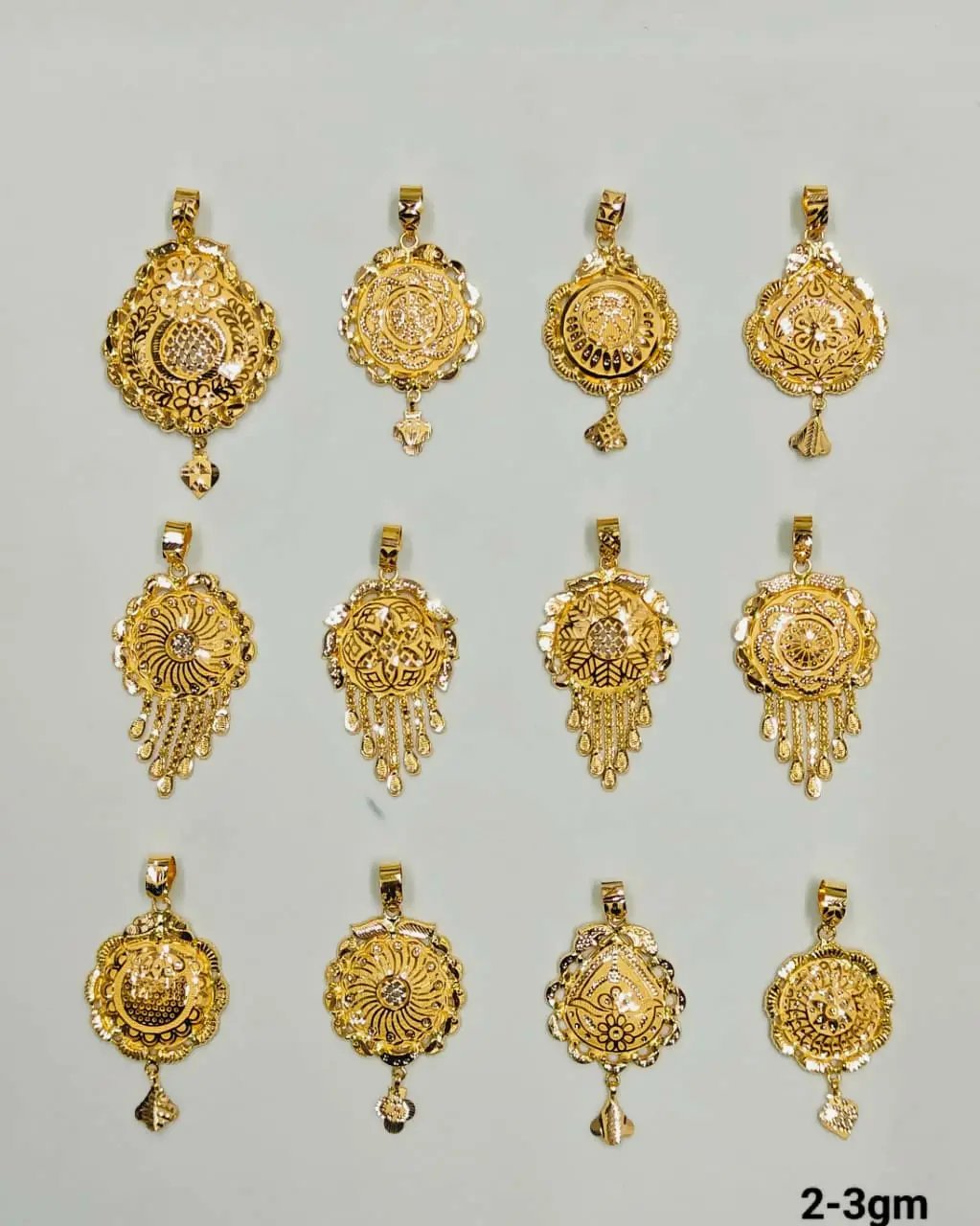 18kt Gold Pendants Sarafa Bazar India