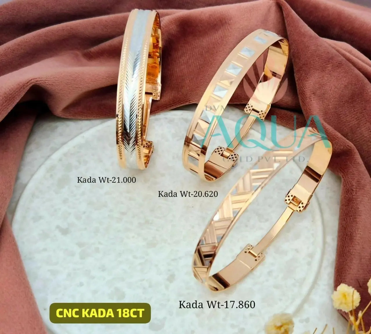 18kt Italian Ladies CNC Kada Sarafa Bazar India