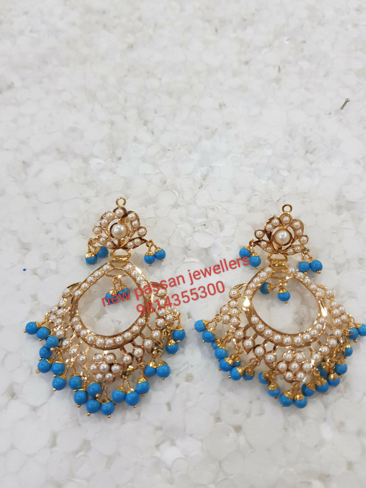 Jadau Earrings Sarafa Bazar India