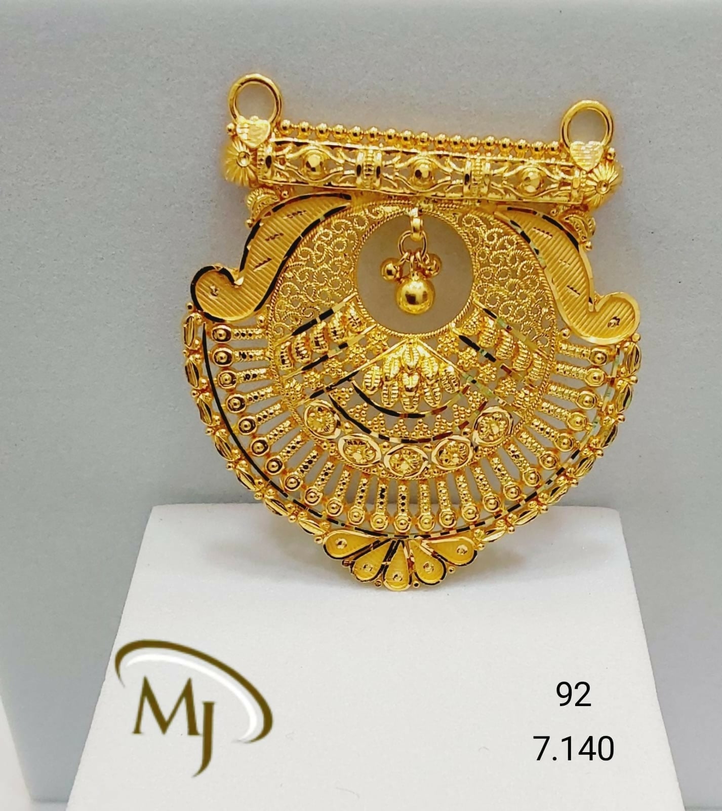 22kt Gold Mangalsutra Pendant Sarafa Bazar India