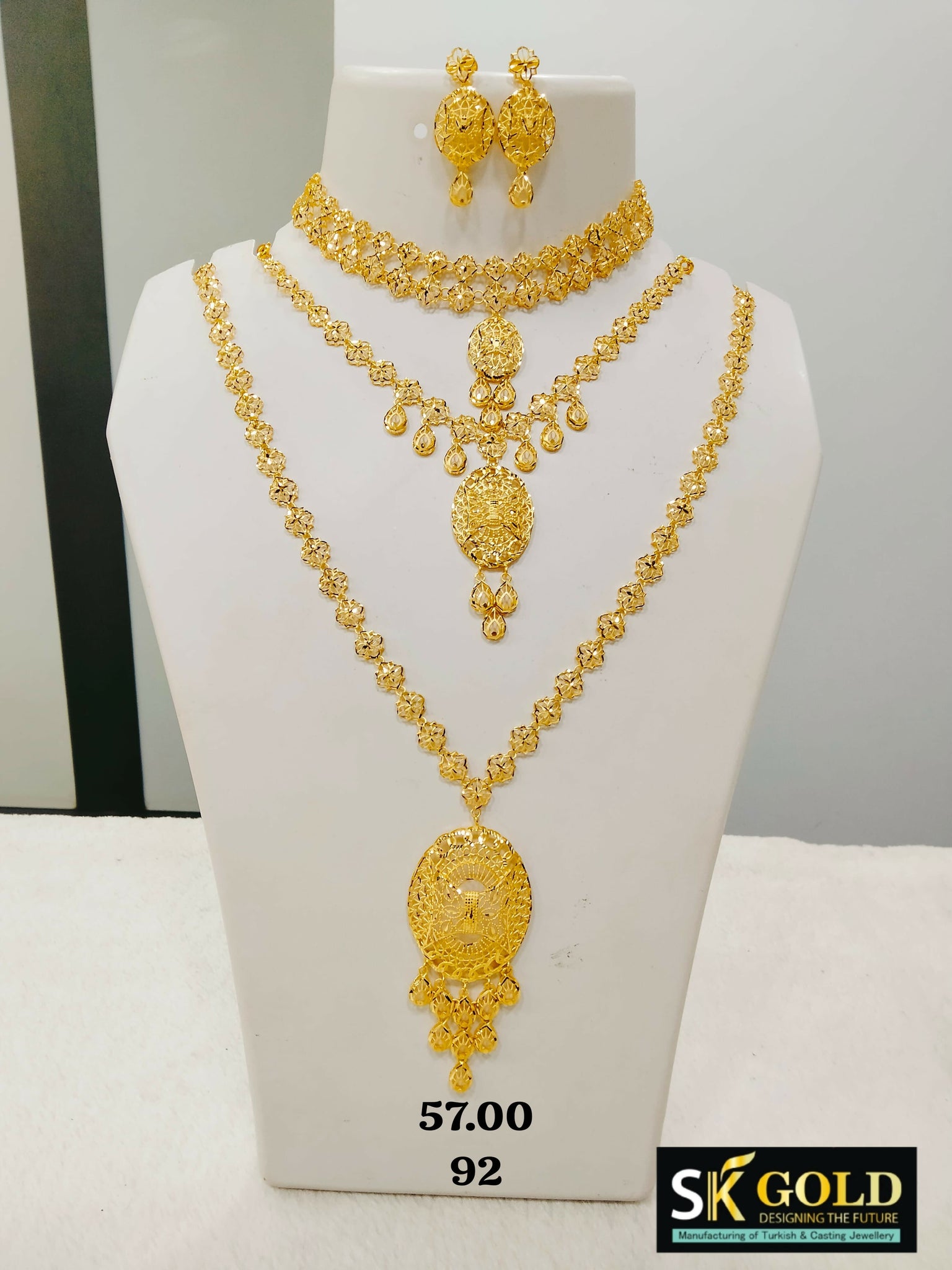 22kt Turkey Bridal Set Sarafa Bazar India