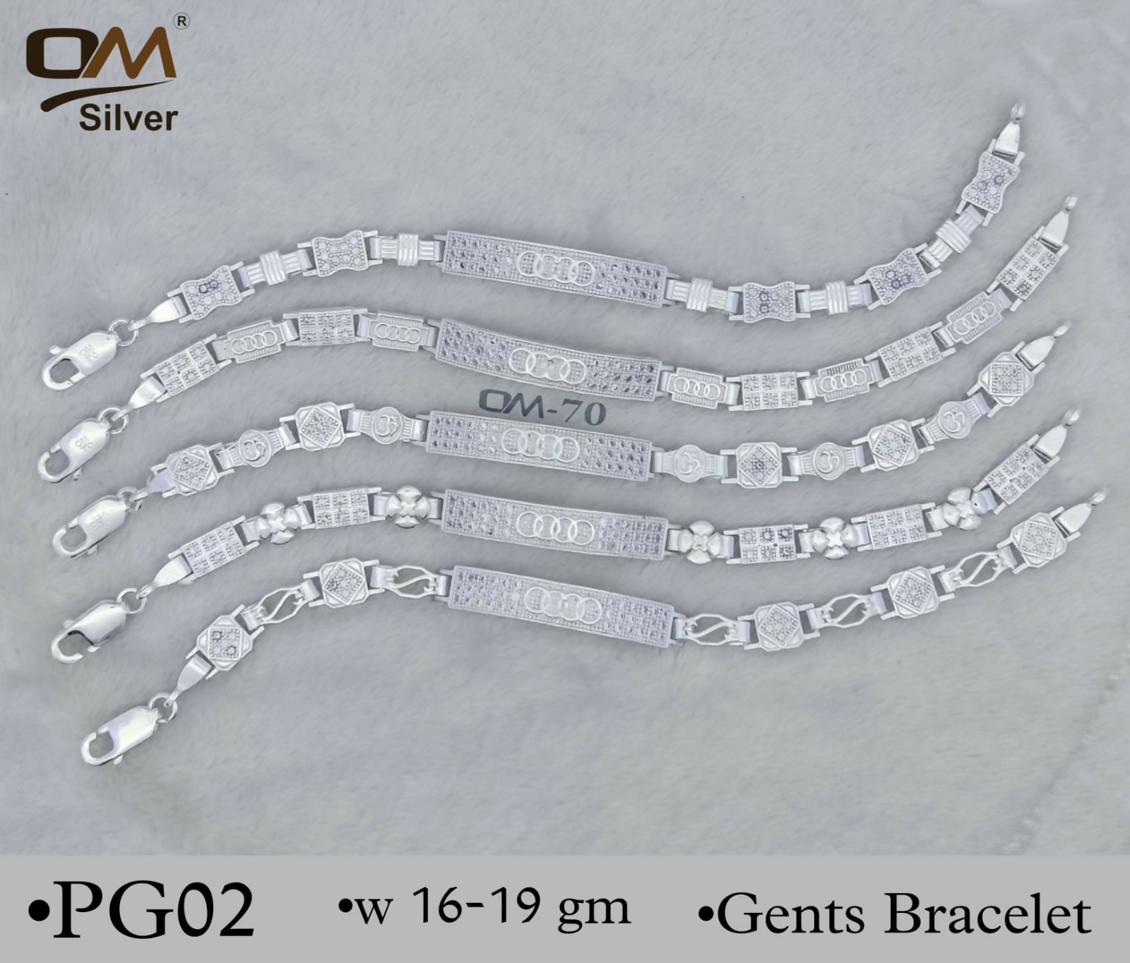 Silver Gents Bracelet Sarafa Bazar India