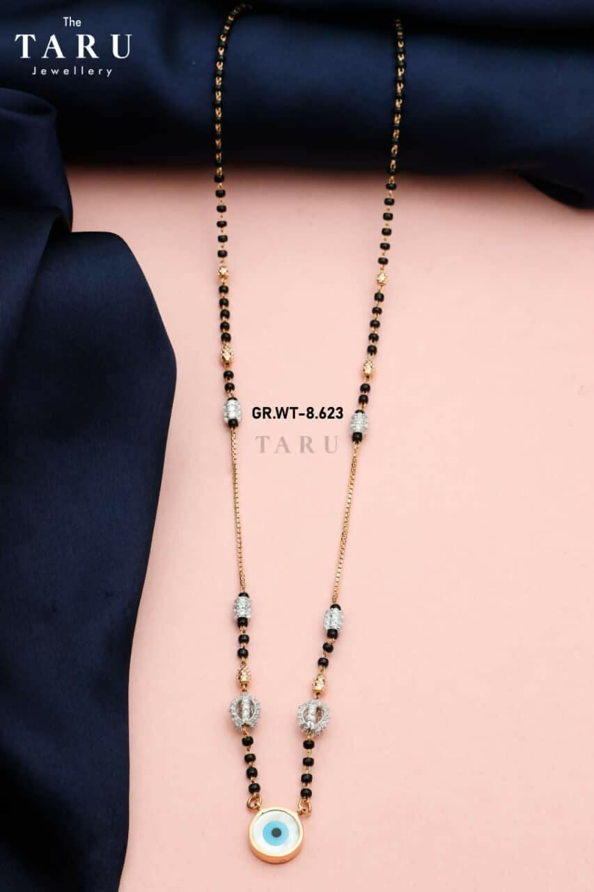 18kt Rose Gold Designer Mangalsutra Sarafa Bazar India