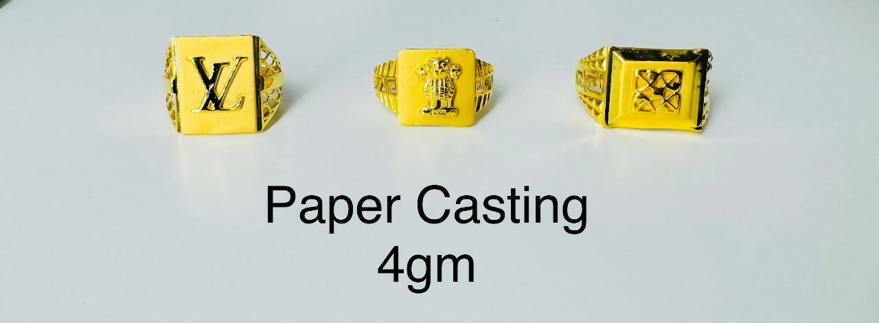 Paper Casting Gents Rings Sarafa Bazar India