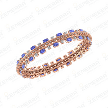 14K Rose Gold Diamond Bangles - Fine Jewelry For Her Sarafa Bazar India