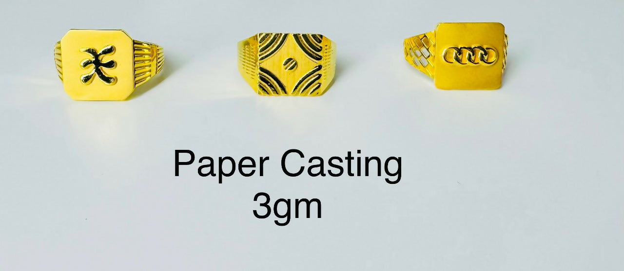 Paper Casting Gents Rings Sarafa Bazar India